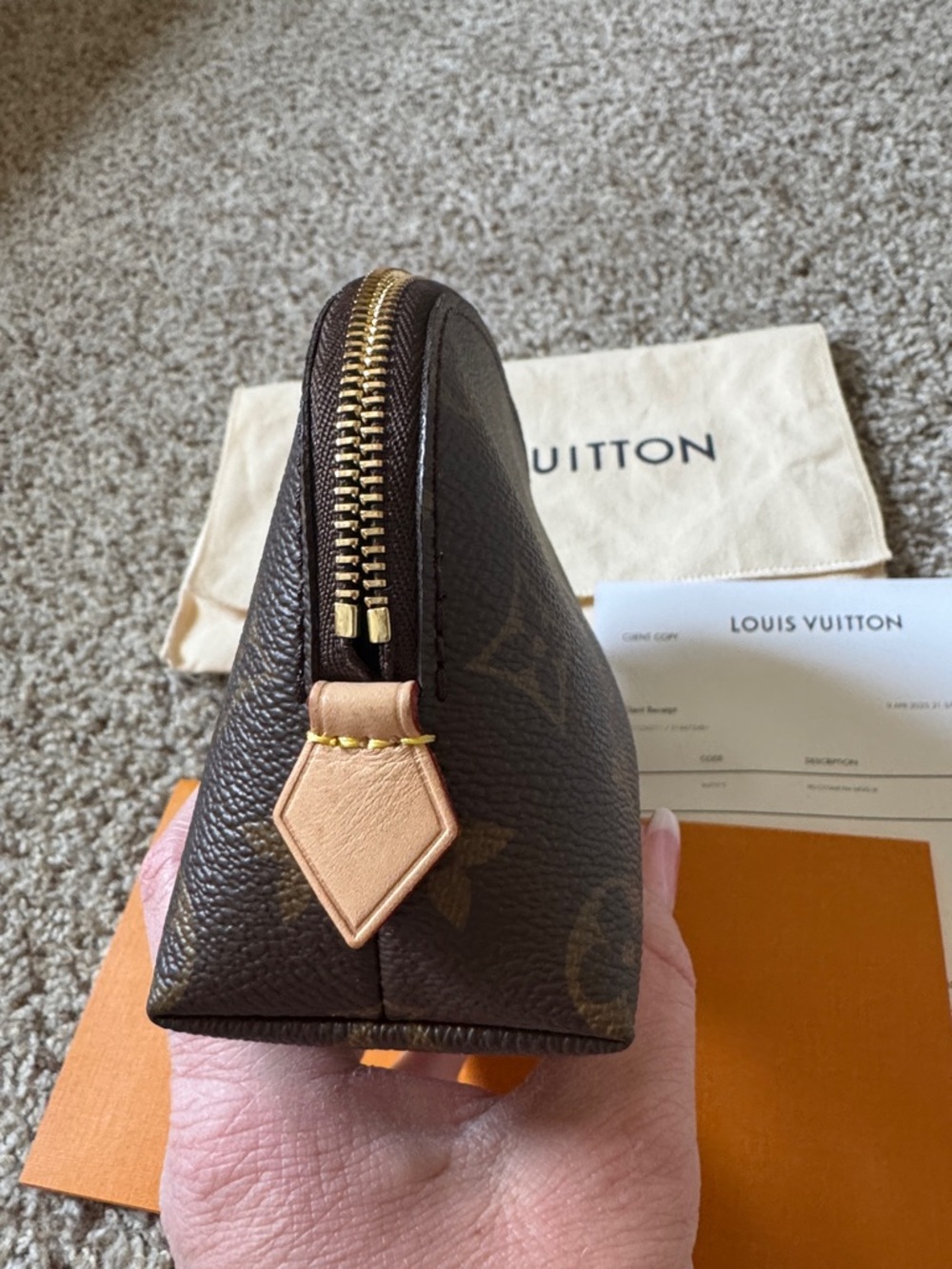 Authentic Louis Vuitton cosmetics pouch - Picture 5 of 5